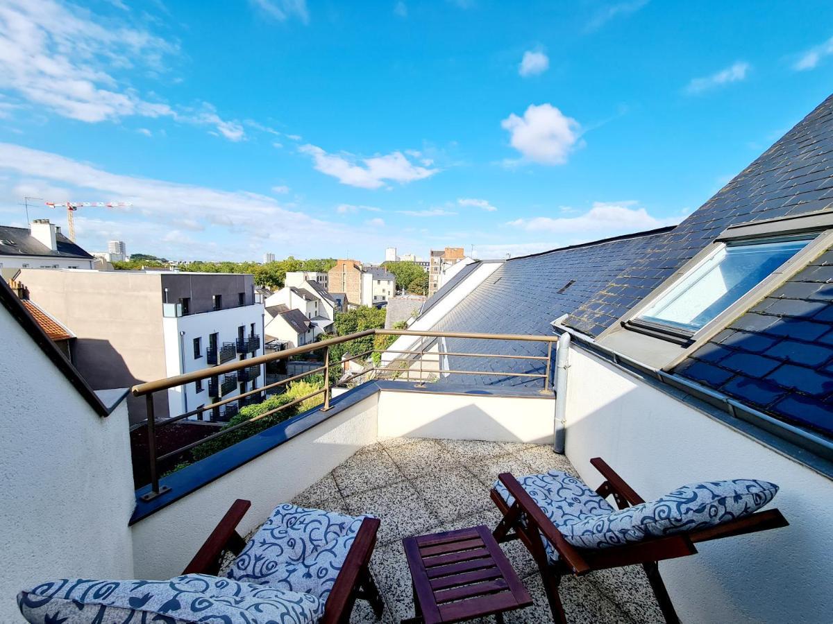 Chambre Avec Terrasse Privative แรนส์ ภายนอก รูปภาพ