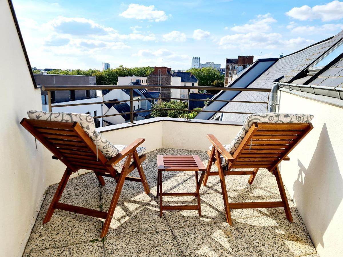 Chambre Avec Terrasse Privative แรนส์ ภายนอก รูปภาพ
